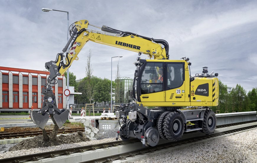 Liebherr shows rail-road excavator for track construction at InnoTrans